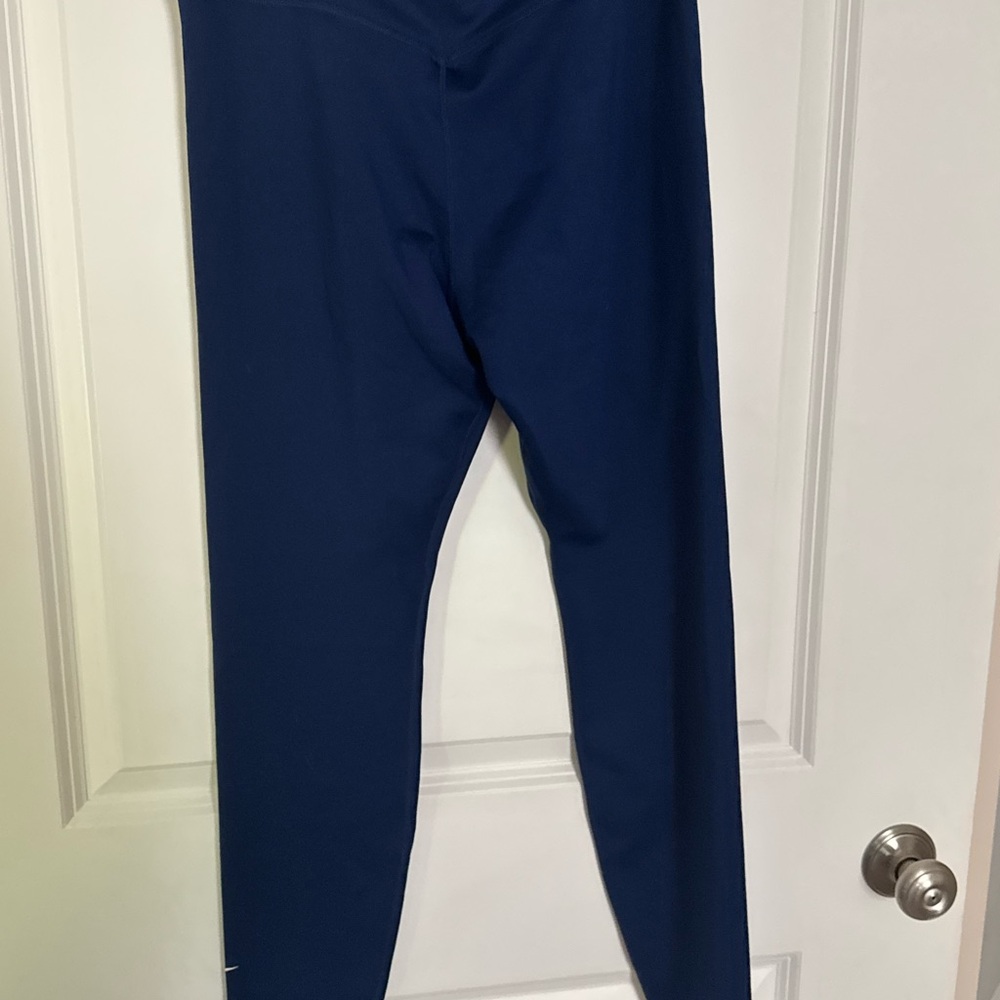 Nike Blue Leggings Athletic Stretch Fit